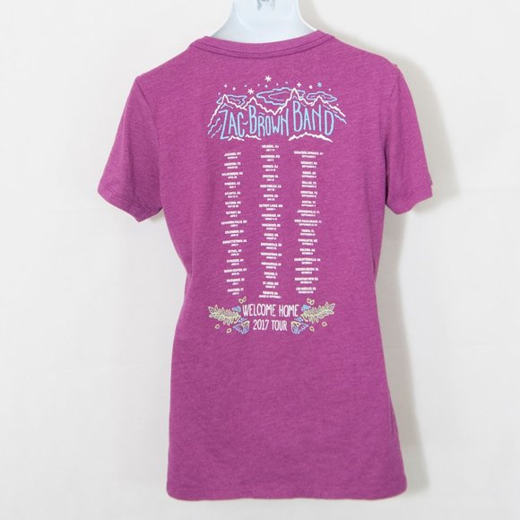 Zac Brown Band Tee Shirt Sugar Skull Concert 2109X - Picture 2 of 4